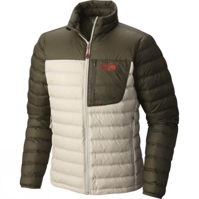 Plumas Mountain Hardwear Dynotherm Hombre Verde Oliva / Beige - Chile UBK042675